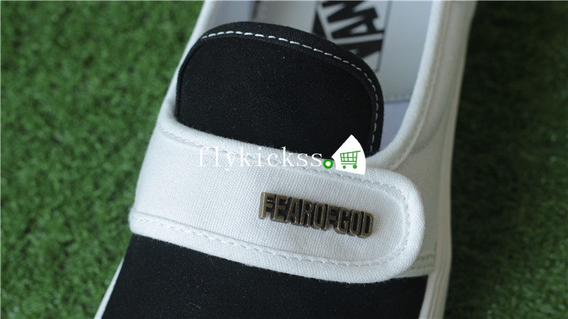 Fear of God x Vans Slip On 47 DX Black And White